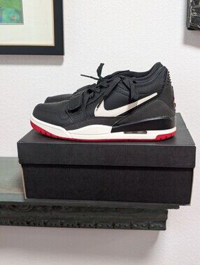 Air Jordan Legacy 312 Low Men's Sneakers Shoes Black Red US Size 8.5 HJ9029-010